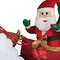 84Inch Animated Waving Santa with Rocking Reindeer on Cloud Inflatable Christmas Yard Decor